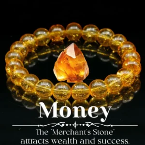 Natural Citrine Abundance Bracelet | Solar Power for Wealth & Confidence
