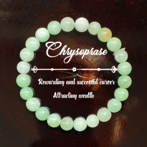 Career Success 8mm Chrysoprase Bracelet