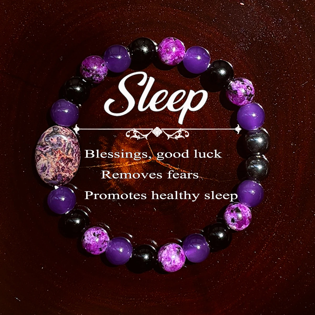 Bohemian Purple Serenity Bracelet | Water Element Dream Alchemy