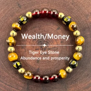 Vintage Tiger Eye Wealth Bracelet